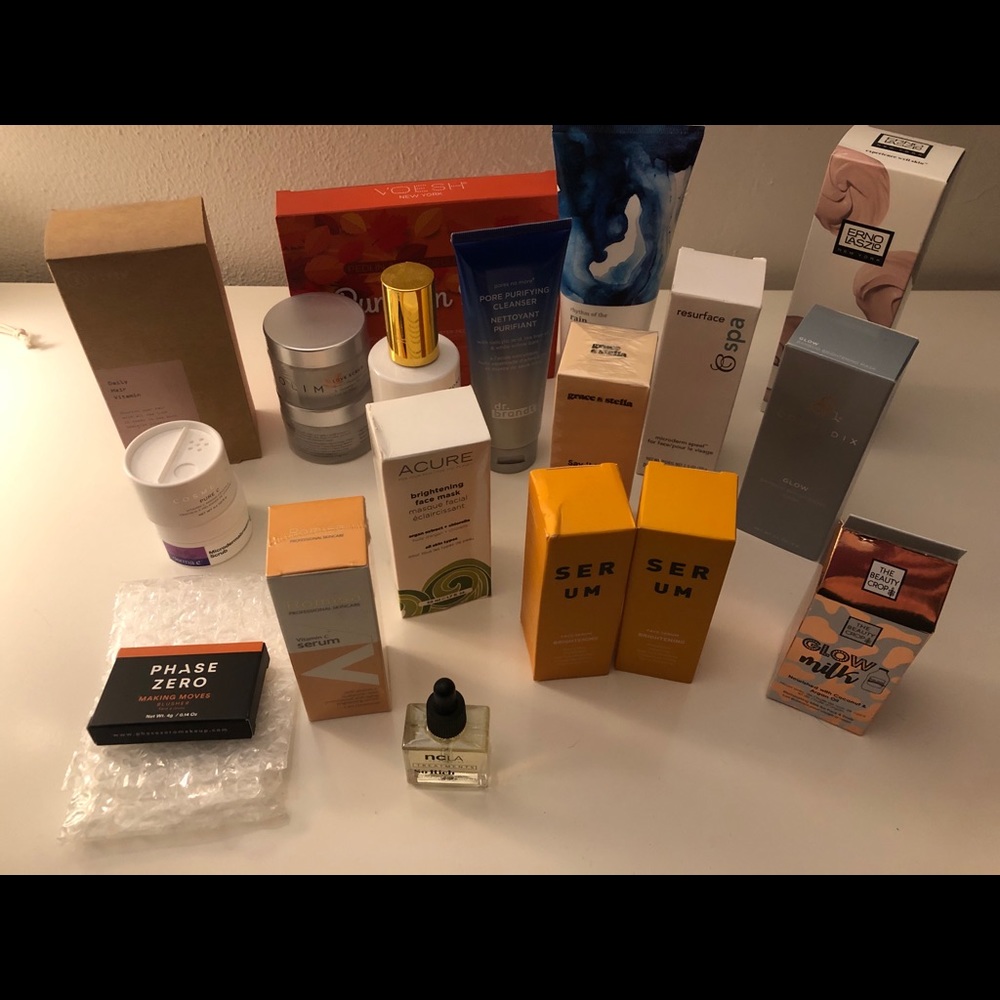 Full sized unopened face/body products